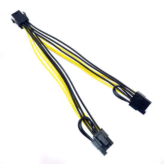 Cable Extension for Power Supply Computer Display Card 8pin 6pin Cable Power Extension