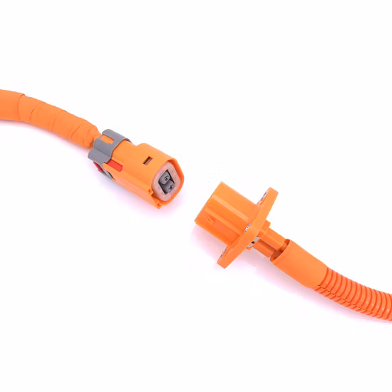 New Energy Vehicle High-Voltage Cable Wiring Harness 4mm2 EV Shielded Cable with Original Tyco Connector 2103124-5/2103124-4/2103124-2